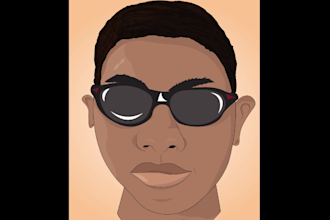 create awesome flat vector creations for you