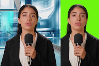 do professional video color correction, vfx screen replacement and chroma keying