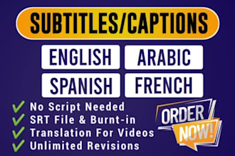 add professional subtitles or closed captions to videos