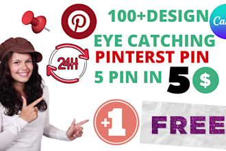 design eye catching pinterest pins