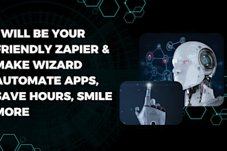 be your friendly zapier and make wizard, automate apps, save hours, smile more