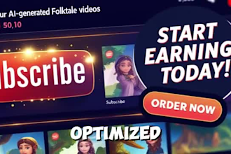 create ai animated african folktale videos for passive income on youtube