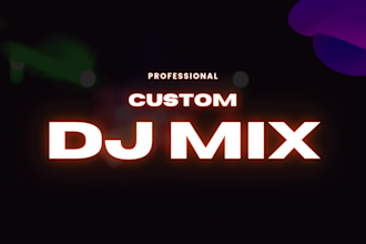 create a custom dj mix playlist for your next event in 24 h