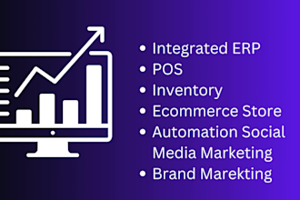 develop ecommerce store included pos, CRM, erp with ai tools and pentesting