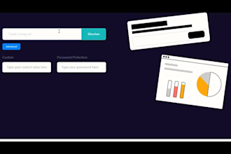 create URL and link shortner website