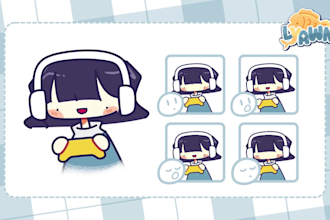 create chibi pngtuber vtuber model quick 24 hours