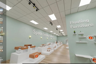 create 360 virtual reality store 3d renderings