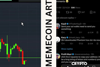 create 2d meme coin animation, 2d, crypto, solana memecoin