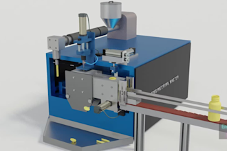 create 3d industrial animation, industrial visualization, machinery demo video