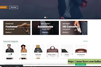 build ecommerce website or online store website or woocomerce website