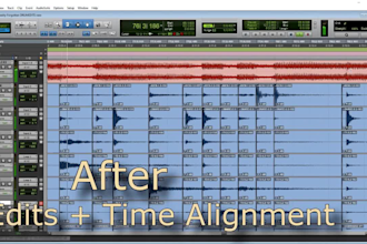 professionally edit and align your drum tracks