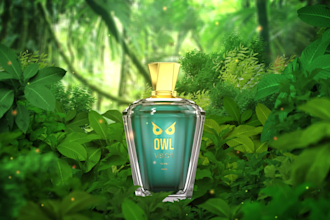 make 3d products perfume and logo 3d any