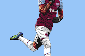 draw sports illustrations for athletes, brands, and teams