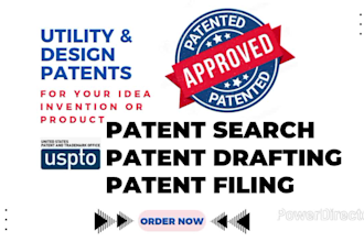do patent search, patent drafting and patent filing