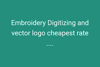 do embroidery digitizing service