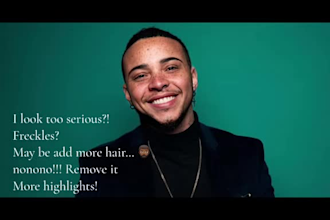 do professional gender change, body transformation, image editing photoshop fast