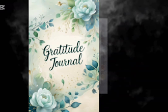 design gratitude journals, notebooks, journal for KDP, planner, and more