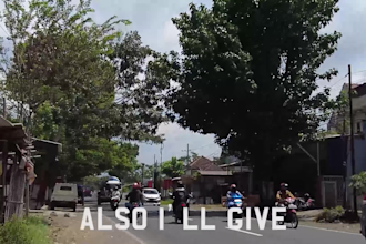 record street walk video of indonesia