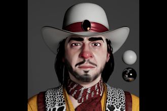 create a realistic 3d character for game