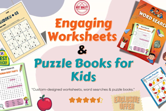 make sudoku mazes kids worksheet word search  puzzle book