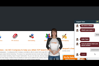 setup website spokes person and chatbot in your website