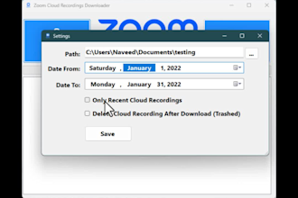 create a zoom video downloader for your cloud meetings