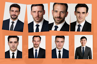 retouch and edit professional or corporate headshots