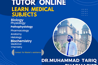 assist you in medical subjects like biology, pharmacology, physiology,