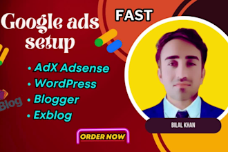 do fast google adx and adsense ads setup quickly for wordpress, blogger exblog