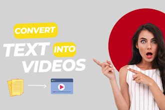convert article, text to video or blog post with voiceover