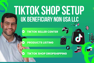do USA tiktok shop setup UK beneficiary USA tiktok shop business representative