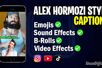 edit viral hormozi style reels, tiktoks, and shorts with captions