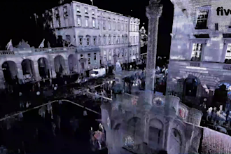 create high resolution animation walkthroughs of point clouds