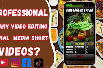 create engaging trivia and quiz video for youtube and reels