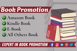 promote your ebook, kindle, or amazon book to real readers