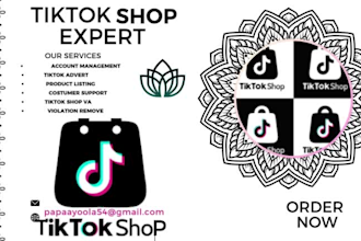 setup tiktok shop dropshiping, ads, or management for USA UK