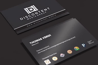 modern and professional business card