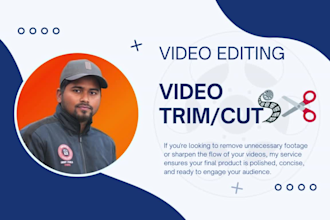 do cut or trim your videos upto 20 min duration raw video