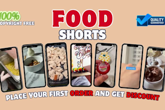 create top trending health food shorts and social media reels