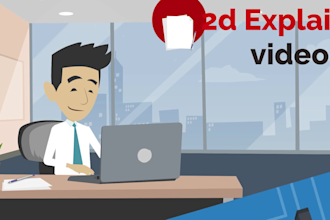 create professional 2d character and make carton animation videos