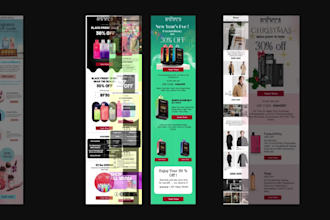 design creative klaviyo and mailchimp email templates