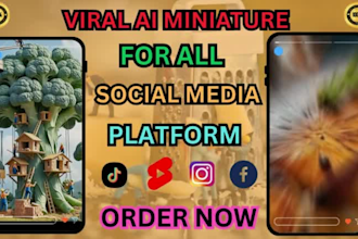 do viral ai miniature videos, ai miniworkers, ai minichef, ai product videos