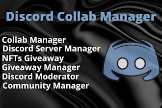 be your nft server discord collab manager, discord nft giveaway management