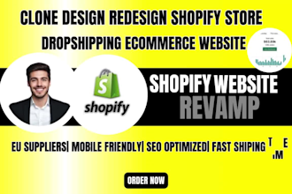 create 7figure shopify dropshipping store design ecommerce website redesign