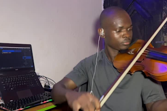 record HQ violin tracks, session violinist
