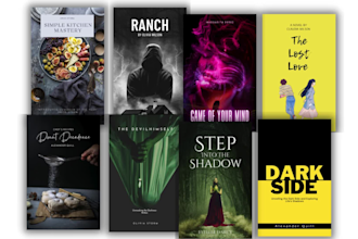 do amazon kdp cover, kindle cover or paperback cover design