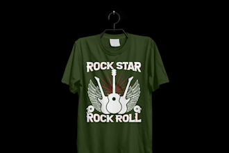 typography t shirt and merchandise design