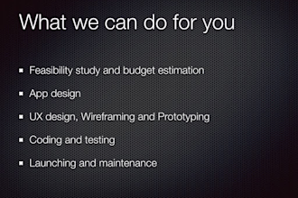 design and develop an ios app