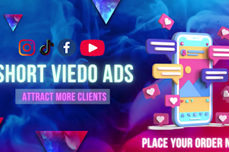 create short video ads for facebook, instagram, ecommerce