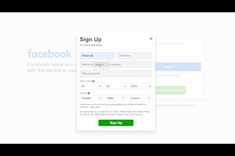 create facebook account for your personal and business use